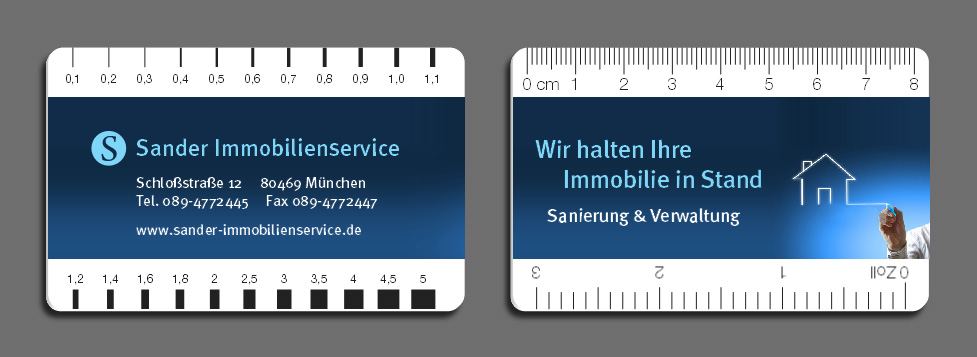 Druck Risslineal / Risslineale / Risskarte / Rissbreitenlineal