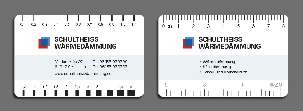 Druck Risslineal / Risslineale / Risskarte / Rissbreitenlineal