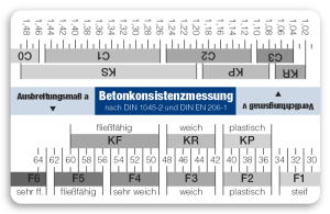 Betonkonsistenzkarte