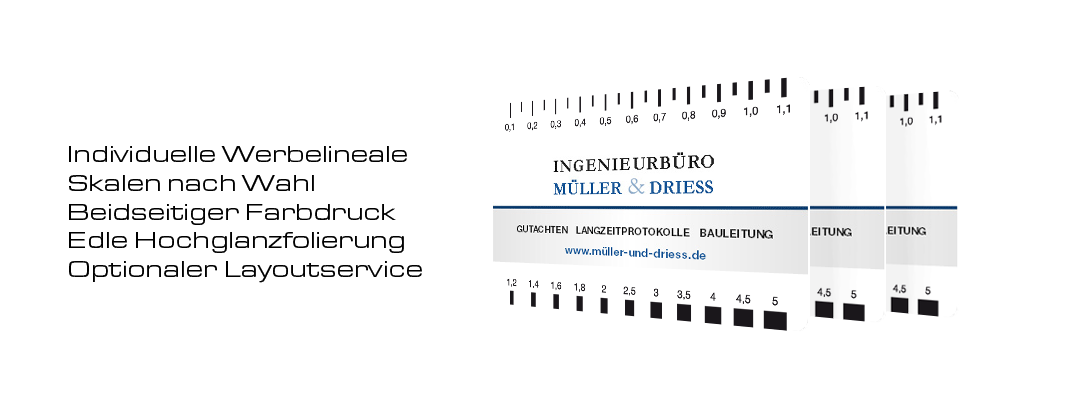 risslineal rissbreitenlineal skalenlineal druck reduziermaßstab