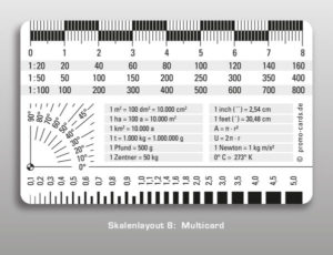 Druck Rissbreitenlineale / Rissbreitenlineal / Risslineale / Risslineal / Risskarte / Risskarten