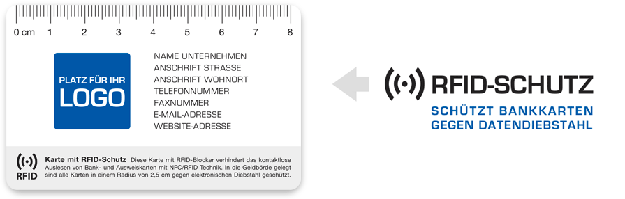 RFID-Blocker Karte mit Schutzschicht bestellen