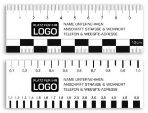 Magnetische Rissbreitenlineale mit Druck von Logo