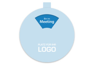 Status-Drehscheibe zum Aufkleben aus Karton