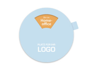 Status-Drehscheibe zum Aufkleben aus Karton
