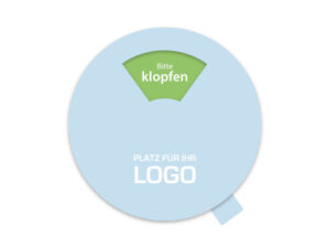 Status-Drehscheibe zum Aufkleben aus Karton