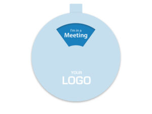 Stick-on status hub made of cardboard