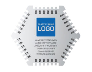 Nasstiefenmesser2 Aluminium rulers with measuring comb for wet surfaces